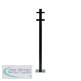 BRI77303 - Evec Mounting Post for 1x Wall Mount Charger Steel Black SCP01