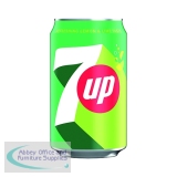 7-Up Lemon and Lime Carbonated Drink 330ml Cans (24 Pack) 402010