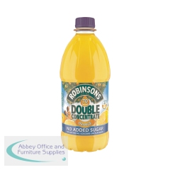 Robinsons Double Concentrate Orange Squash No Added Sugar 1.75 Litre (Pack of 2) 402046