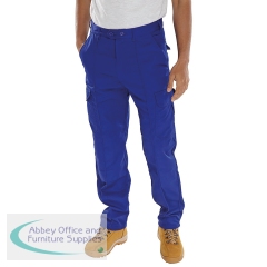 Beeswift Super Click Drivers Trousers Royal Blue 32 PCTHWR32