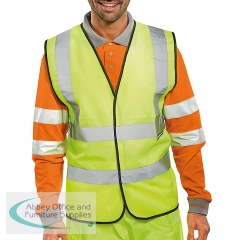 Beeswift High Visibility Waistcoat Full App G Saturn Yellow S WCENGS