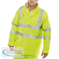 Beeswift MicroflexFire Retardant Anti-Static Padded Jacket Saturn Yellow XL CFRLR3456SYXL