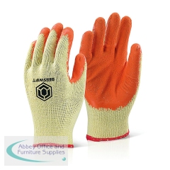Beeswift Economy Grip Gloves Orange Large (Pack of 10) EC8NORL