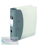 Hermes Lever Arch File Heavy Duty A4 78mm Capacity Silver 832006