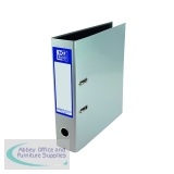 Oxford 70mm Lever Arch File Laminated A4 Metallic Silver 400107439