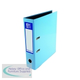Elba 70mm Lever Arch File Laminated A4 Light Blue 400132438