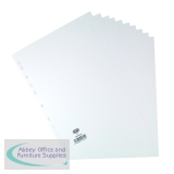Elba 10-Part Divider 160gsm Manilla Multipunched A4 White 100204881