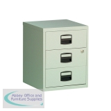 Bisley 3 Drawer Home Filing Cabinet A4 413x400x525mm Grey BY13461