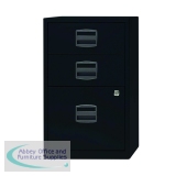 Bisley 3 Drawer Home Filing Cabinet A4 413x400x672mm Black PFA3-93