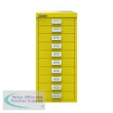 Bisley 10 Multidrawer Cabinet 279x380x590mm Canary Yellow BY78744