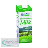 Lakeland Semi-Skimmed Longlife Milk 1 Litre (12 Pack) A07466