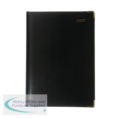 Collins Manager Diary Day Per Page Appointment Black 2027 1200V27