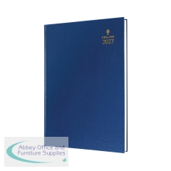 Collins A4 Desk Diary Day Per Page Blue 2027 44-60.27