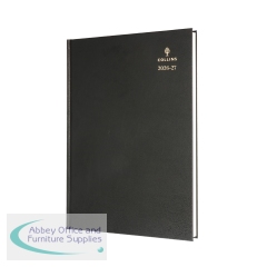Collins Academic Diary Day Per Page A4 Black 2026-2027 44MBLK26