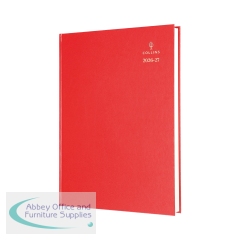 Collins Academic Diary Day Per Page A4 Red 2026-2027 44MRED26