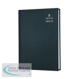 Collins Academic Diary Day Per Page A5 Black 24-25 52MBLK24