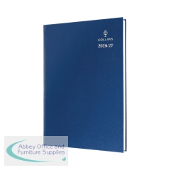 Collins Academic Diary Day Per Page A5 Blue 2026-2027 52MBLU26