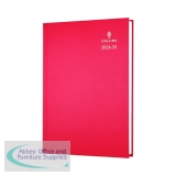 Collins Academic Diary Day Per Page A5 Red 24-25 52MRED24
