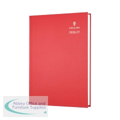 Collins Academic Diary Day Per Page A5 Red 2026-2027 52MRED26