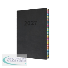 Collins Edge Diary Day Per Page A5 Charcoal 2027 ED151.U96-27