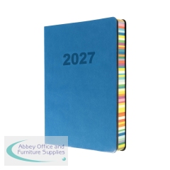 Collins Edge Rainbow A5 Diary Day/Page Appt 2025 Blue ED151.U57-25