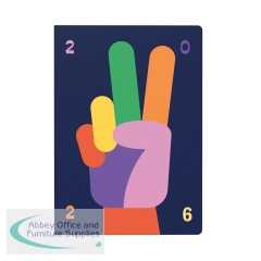 Collins Week To View Diary Peace Sign Design A5 2026 E-PLU153.PZ-26