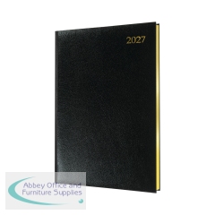 Collins Quarto Diary Week To View Appointment Black 2027 QB7-27