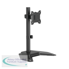 Freestanding Desk Mounted Monitor Arms - Single -  Black