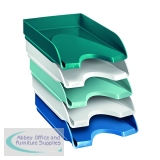 Riviera by CEP Letter Trays Multicoloured (5 Pack) 1020050511