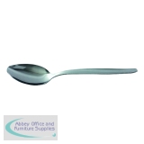 Stainless Steel Cutlery Dessert Spoons (Pack of 12) F09655