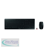Cherry Stream Desktop Recharge USB Wireless Keyboard and Mouse Set UK Black JD-8560GB-2