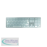 Cherry KW 9100 Slim Wireless Keyboard for MAC QWERTY UK Silver/White JK-9110GB-1
