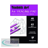 Clairefontaine Technik Art Tracing Pad 63gsm A4 40 Sheets XPT4