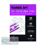 Clairefontaine Technik Art Tracing Pad 63gsm A3 40 Sheets XPT3