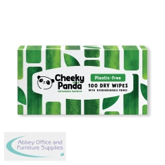 Cheeky Panda Biodegradable Bamboo Dry Wipes 100 Wipes (Pack of 6) DRYWX6