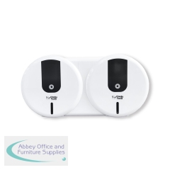 Cheeky Panda Pro Easy Flow Twin Mini Jumbo Dispenser White NJ-HGJ-A11