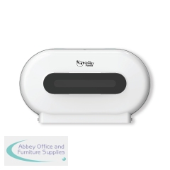 Cheeky Panda Pro Twin Micro Core Maxi Jumbo Dispenser White NJ-FQ-006A