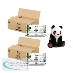 Cheeky Panda Biodegradable Multipurpose Wipes 90 Wipes Pack 6 Buy 2 Get FOC Panda