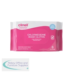 Clinell Chlorhexidine Wash Cloths (Pack of 80 CHGWC8