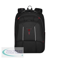 Wenger Carbon Pro Business Backpack with 15.6 Inch Laptop Sleeve and Tablet Pocket Black 653129