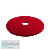 3M Buffing Floor Pad 430mm Red (5 Pack) 2NDRD17