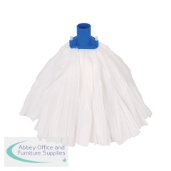 2Work Big White T1D Socket Mop x10 Blue (Pack of 10) 105514BLUE