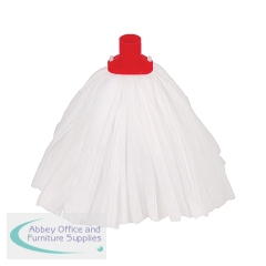 2Work Big White T1D Socket Mop x10 Red (Pack of 10) 105514RED