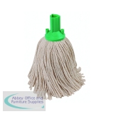 Robert Scott PY Exel Socket Mop Head 200g Green (Pack of 10) 102266 Green