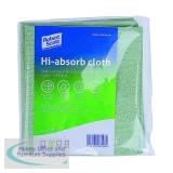 Robert Scott Hi-Absorb Microfibre Cloth Green (Pack of 5) 103986GREEN
