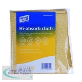 Robert Scott Hi-Absorb Microfibre Cloth Yellow (Pack of 5) 103986YELLOW