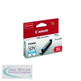 Canon CLI-571XL Inkjet Cartridge High Yield Cyan 0332C001