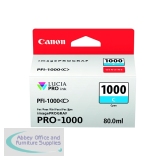 Canon PFI-1000C Inkjet Cartridge Cyan 0547C001