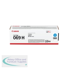 Canon 069H Toner Cartridge High Yield Cyan 5097C002