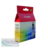 Canon CLI-36 Colour Inkjet Cartridge Tri-Colour Cyan/Magenta/Yellow 1511B001